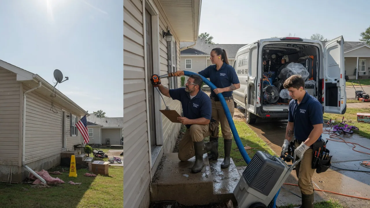 Ceiling Water Damage Restoration in Sandborn, IN near me